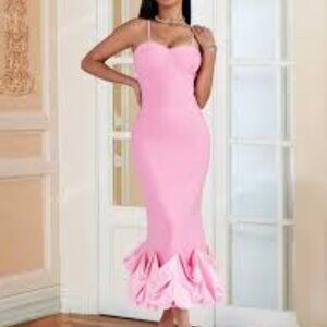 Elle Rebel Sexy Pink Bandage Dress, M, NWOT